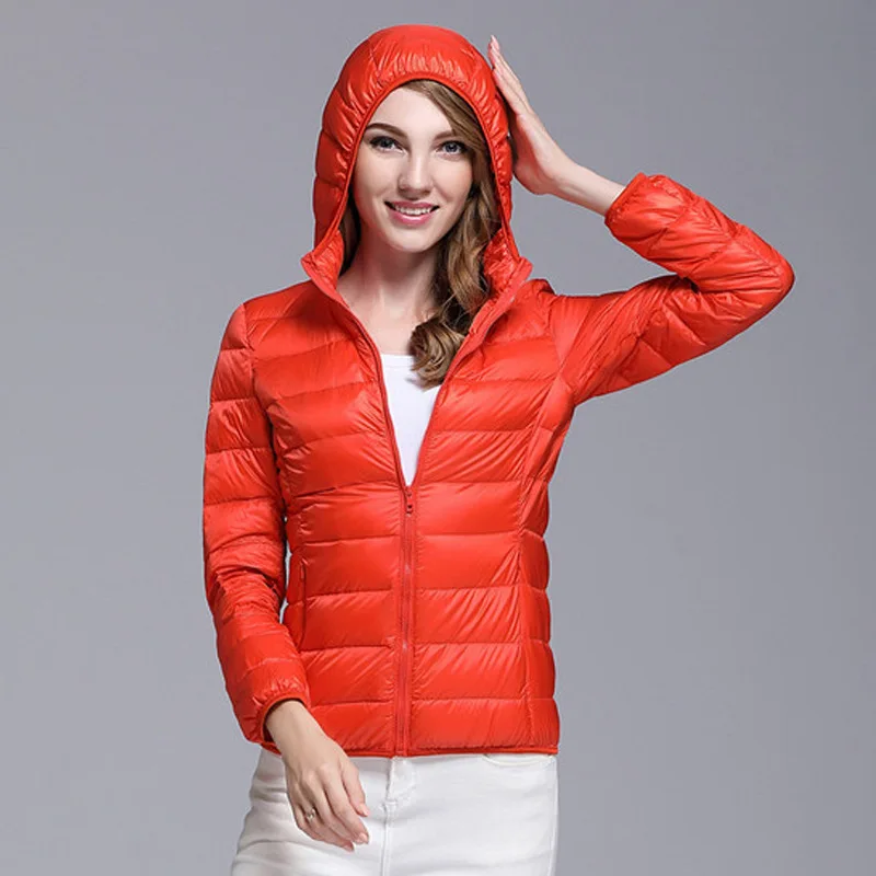 Thin Jacket 2017 New Female Short Hooded Jacket Slim Ultra Thin thin