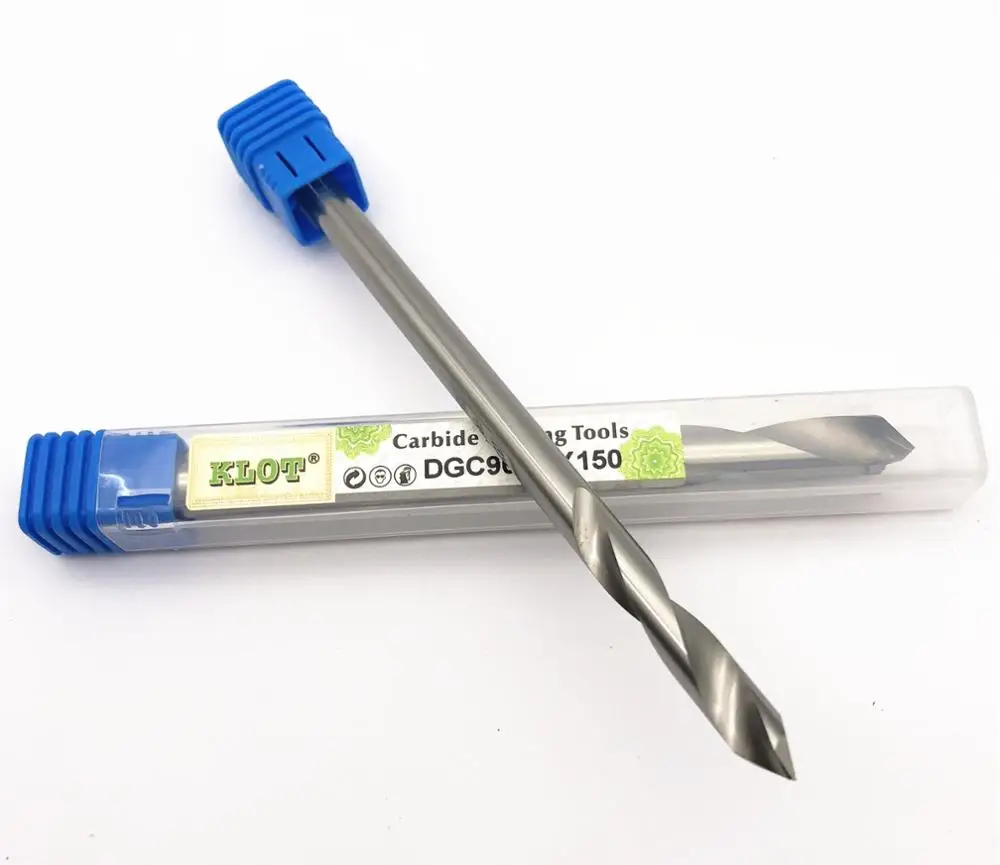 KLOT Carbide Angle 90 Degree Spotting Drill 4 6 8 10 12 16 20mm Full