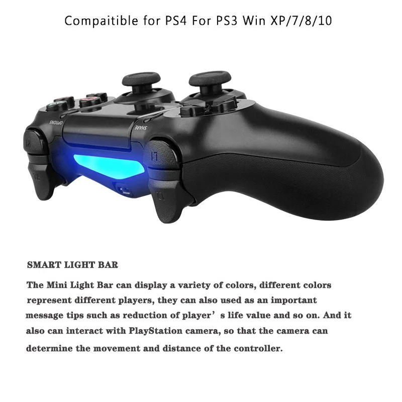 WUIYBN Wireless Bluetooth Controller For Sony Playstation 4 Joystick Gamepad For PS4/PS3 Remote Controller For Dualshock 4
