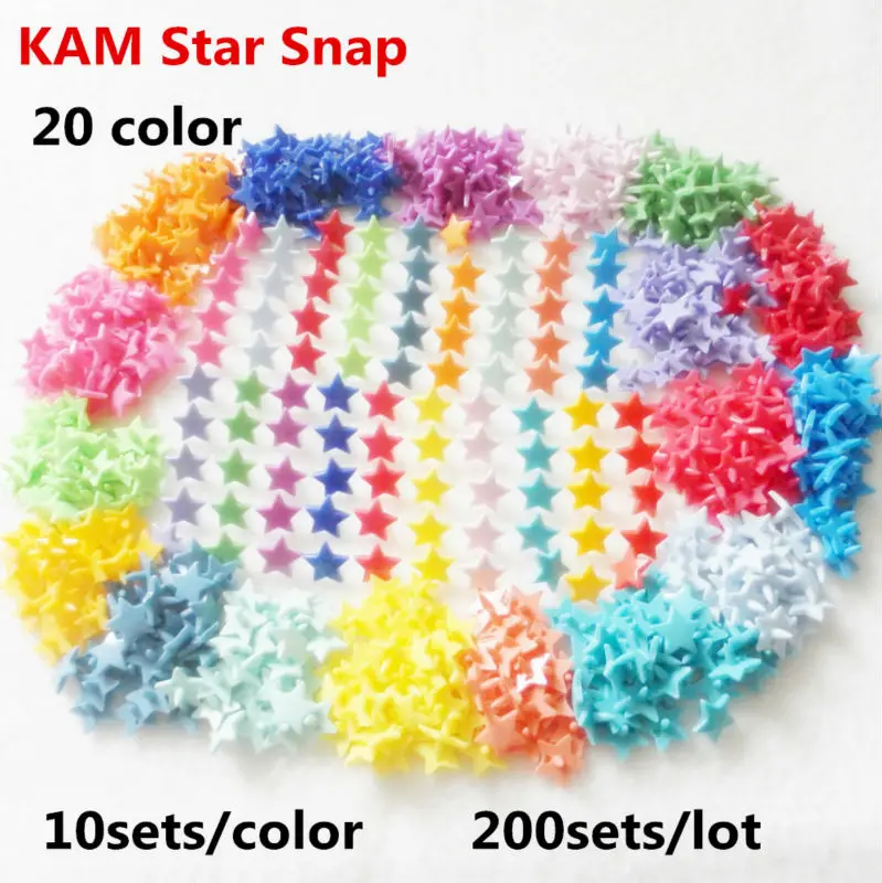 Kam Heart Shape Plastic Snaps Size 20