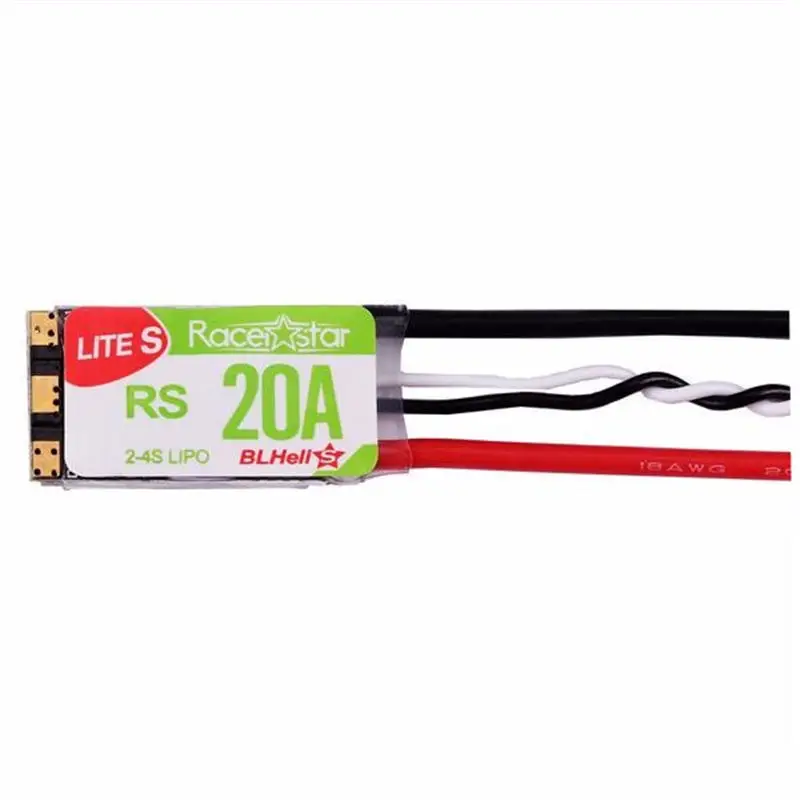 4 шт. Racerstar RS20A Lites 20A Blheli_S 16,5 BB2 2-4S бесщеточный двигатель поддержка Dshot600 для FPV Racer Quadcopter RC Drone DIY игрушка