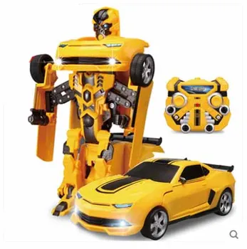 

Kingtoy Child USB Charging RC Deformed Car Remote Control Deformed Car Robot Flash Changeable For Kid Gift