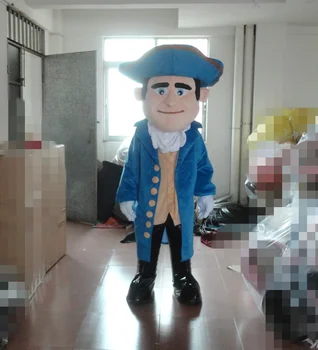 

blue clothes warrior mascot costume blue clothes soldier mascot costumes