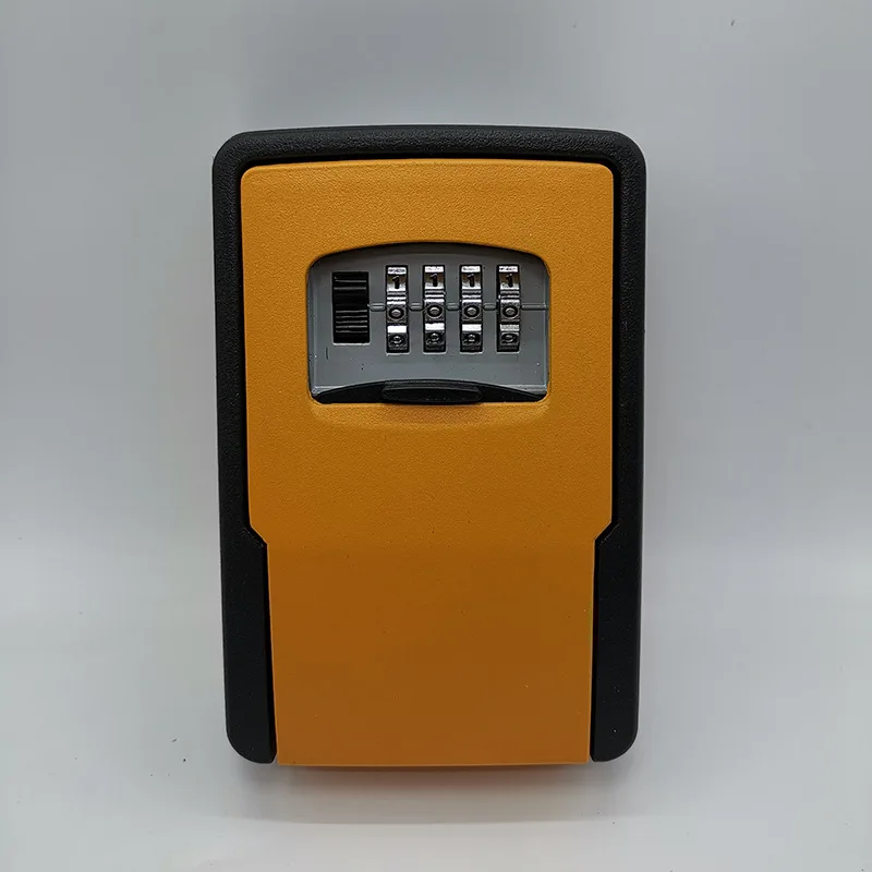 Key Lock Box Wall Mounted Aluminum Alloy Key Safe Box Weatherproof 4 Digit Combination Keys Storage Lock Boxes Indoor Outdoor