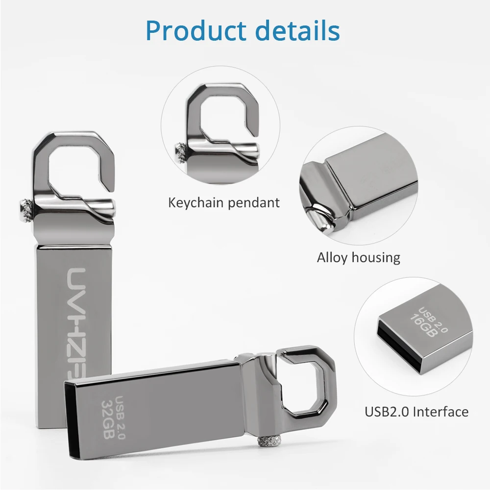 LEIZHAN металлический USB флеш накопитель 64 ГБ хорошего качества 32 16 8 4 Гб 2 0|USB