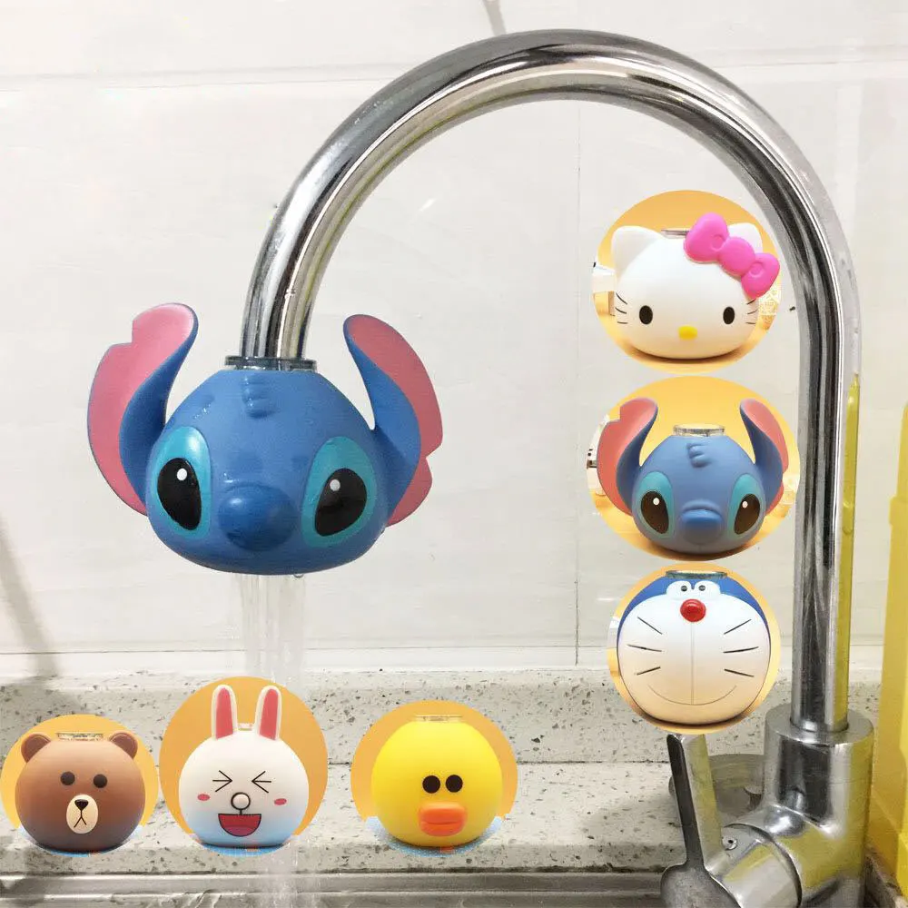 1Pcs Cartoon Creative Water Purifier Bathroom Accessories Home Kitchen Faucet Extender Sprayers Filter