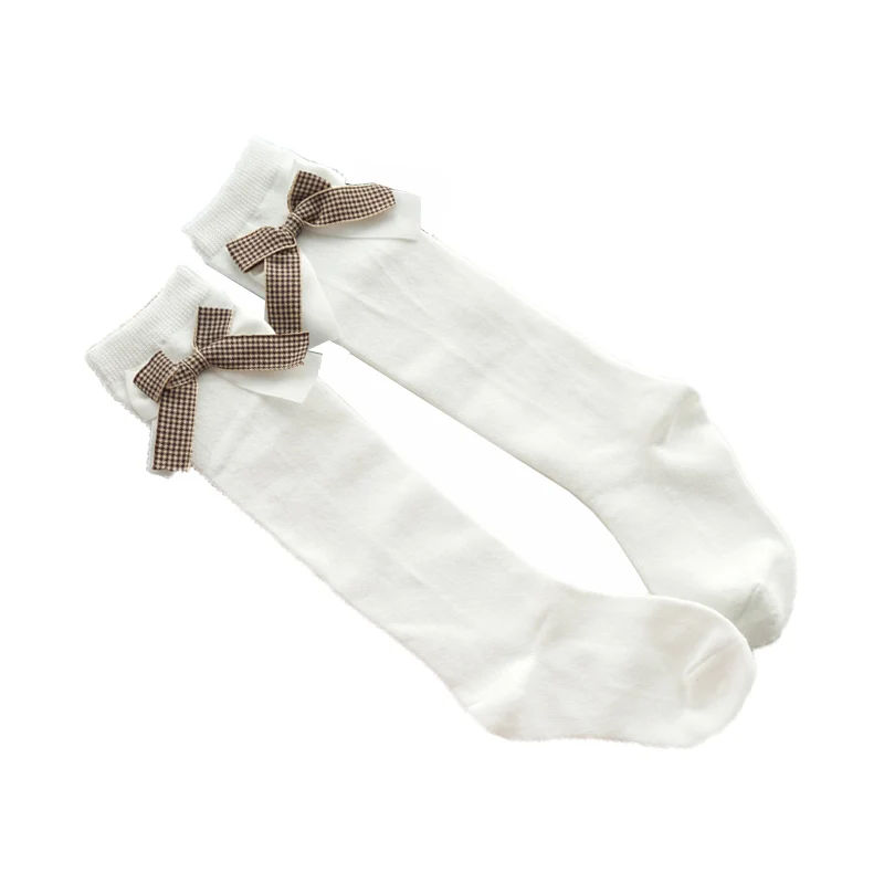 Toddler Calf High Princess Bow Tie Stocking Baby Girls Winter Stockings