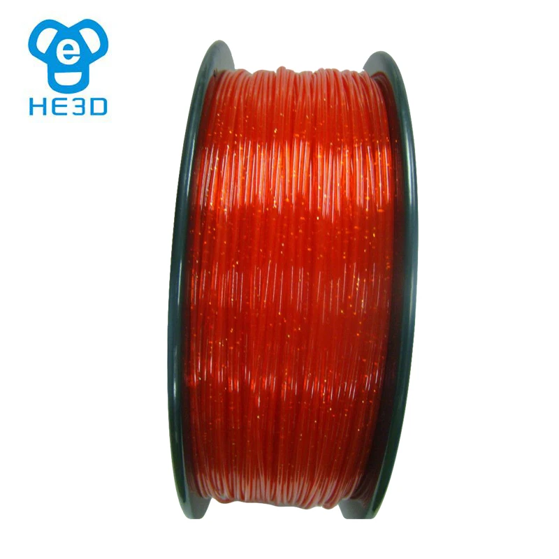 Consumíveis da Impressora Brilhante e Glitter Filamentos para 3d Twinkling Vermelho Transparente Brilhante T-azul Preto 335 Metros He3d 1.0 kg - Imagem 2