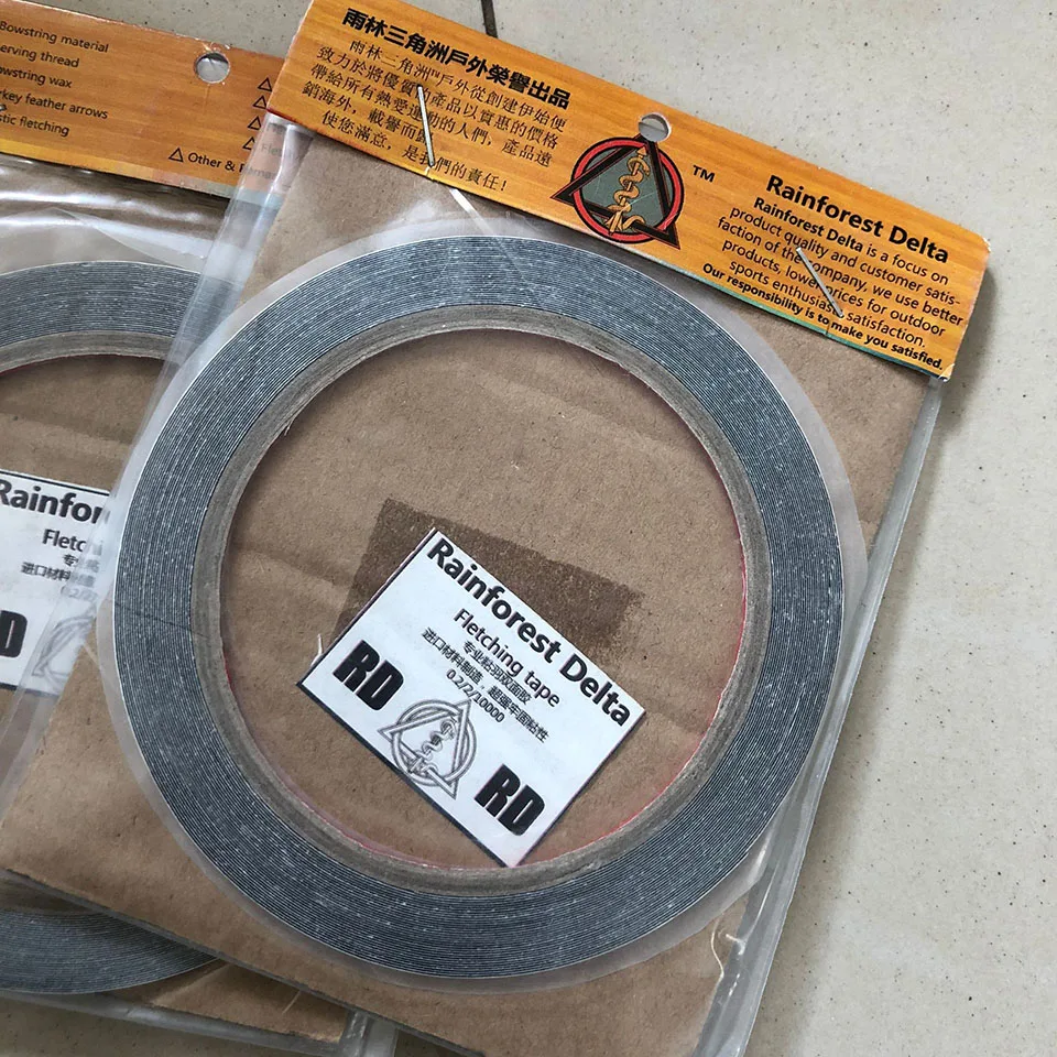 1Roll Archery Feather Fletching Tape to Quill for a Strong Reliable Bond Archery DIY Arrow Hunting Accessory
