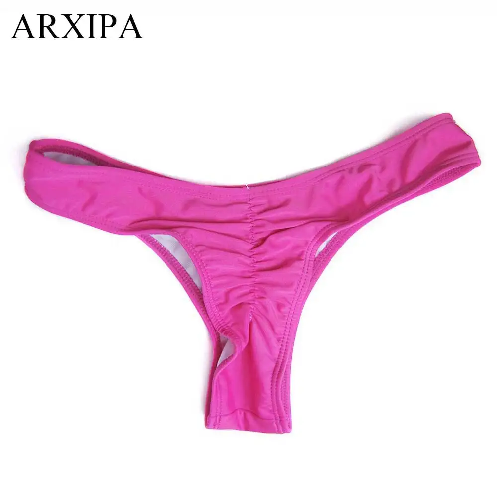 ARXIPA, женские плавки, Ruch, бикини, низ, стринги, купальник, трусики, сексуальные пляжные шорты размера плюс, бразильские, 3XL, 4XL, 5XL