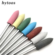 HYTOOS 5*16mm Silicone Pedicure Drill Bit 3/32″ Rotary Burr Bits For Manicure Nail Drill Accessories Foot Polishing Tool-FA0516K