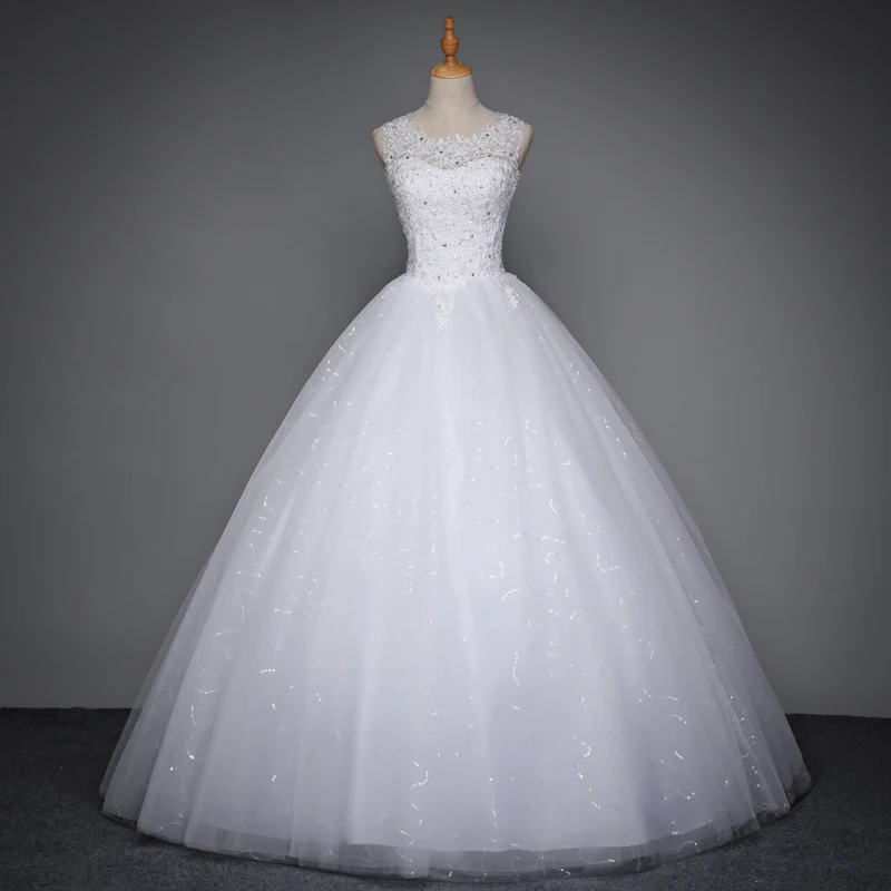 Fansmile Robe De Mariage Принцесса белое бальное платье Свадебные платья Vestido De Noiva размера плюс свадебные платья на заказ FSM-023F