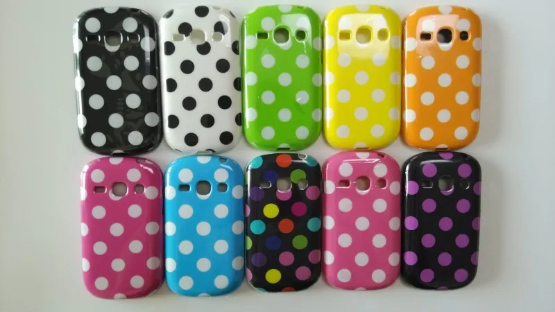 Samsung Galaxy Frame S6810 Polka Dots Case (1)