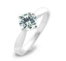 

925 Sterling Silver Ring Super Zircon Finger Ring Gift Simple 925 Jewelry Making Supplies