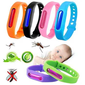 

5pcs/lot Mosquito Repellent Bracelet Insect Repellent Pest Reject Silicone Capsule Wristband Mosquito Killer Child Safety Belt