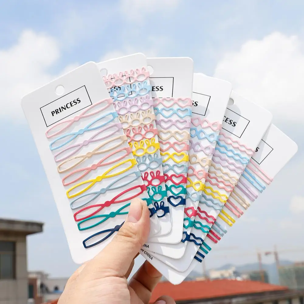 

10 pcs Lovely Candy Color Hair Pins Cute Clip Hairpins Fresh Hair Side Barrettes Hairgrip Hair Accessories Women Girls Headwear