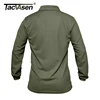 TACVASEN Men Tactical T-shirts Summer Quick Dry Performance Airsoft T-shirts Long Sleeve Lightweight Pique Jersey Golf T-shirts ► Photo 3/6