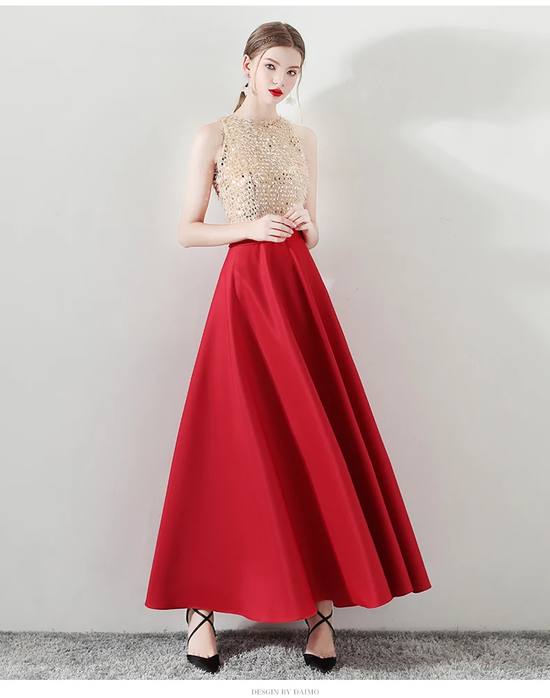 WBCTW Red Maxi Long Skirt Floor Length Pleated High Waist Wedding Dress Woman Solid Plus Size