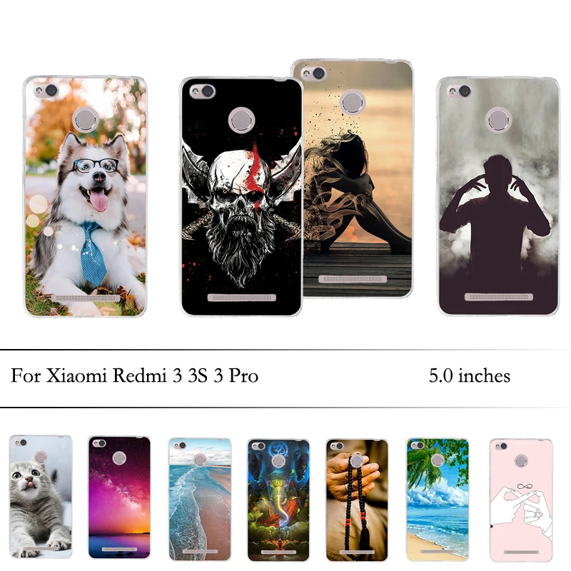 Чехол для Xiaomi Redmi 3 S мягкий силиконовый чехол из ТПУ 3X Pro 5 0 redmi | Мобильные телефоны