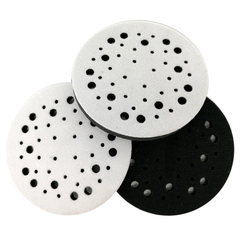 

Soft Interface Pad 5" 125mm Multi-Hole Hook and Loop Sponge Buffering Pad Damping & Protection Sanding Pad
