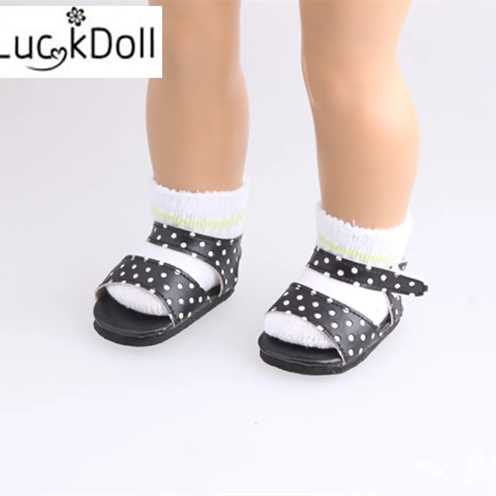 LUCKDOLL высокие эластичные короткие носки подходят 18 дюймов Американский 43 см Детские аксессуары для кукол, игрушки для девочек, поколение, подарок на день рождения