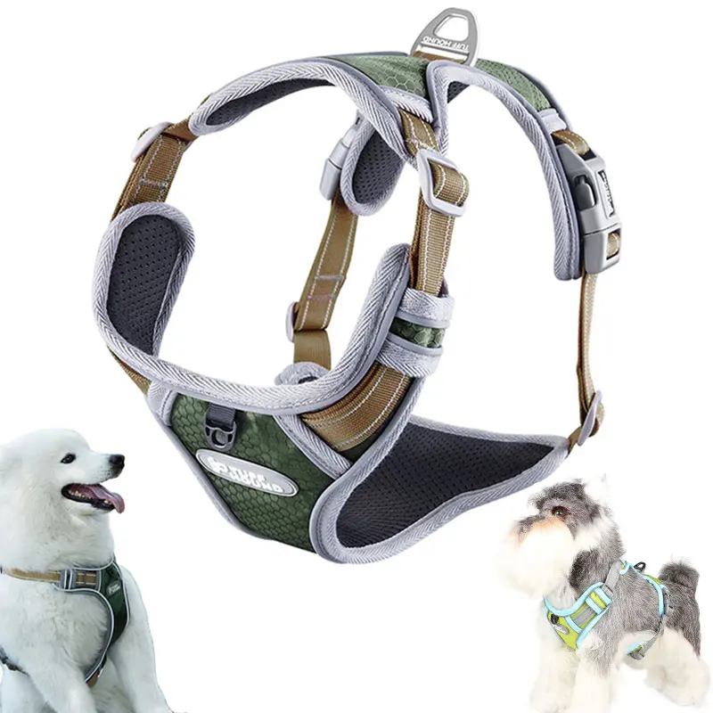 

Pet Supplies Reflective Adjustable Dog Harness Collar Pets Vest for Large Medium Small Dogs Walking Hand Strap Dog Accessories