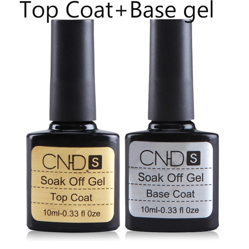 Habi 2 pcs , Top coat, + Base coat, Uv&LED Gel Nail Polish Primer untuk