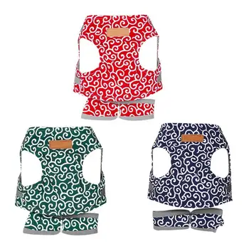 

Pet Dog Cat Harness Japanese Style Fashion Vest Collar Outdoor Walking Leash Set Pet Supplies for Small Dogs Kitten