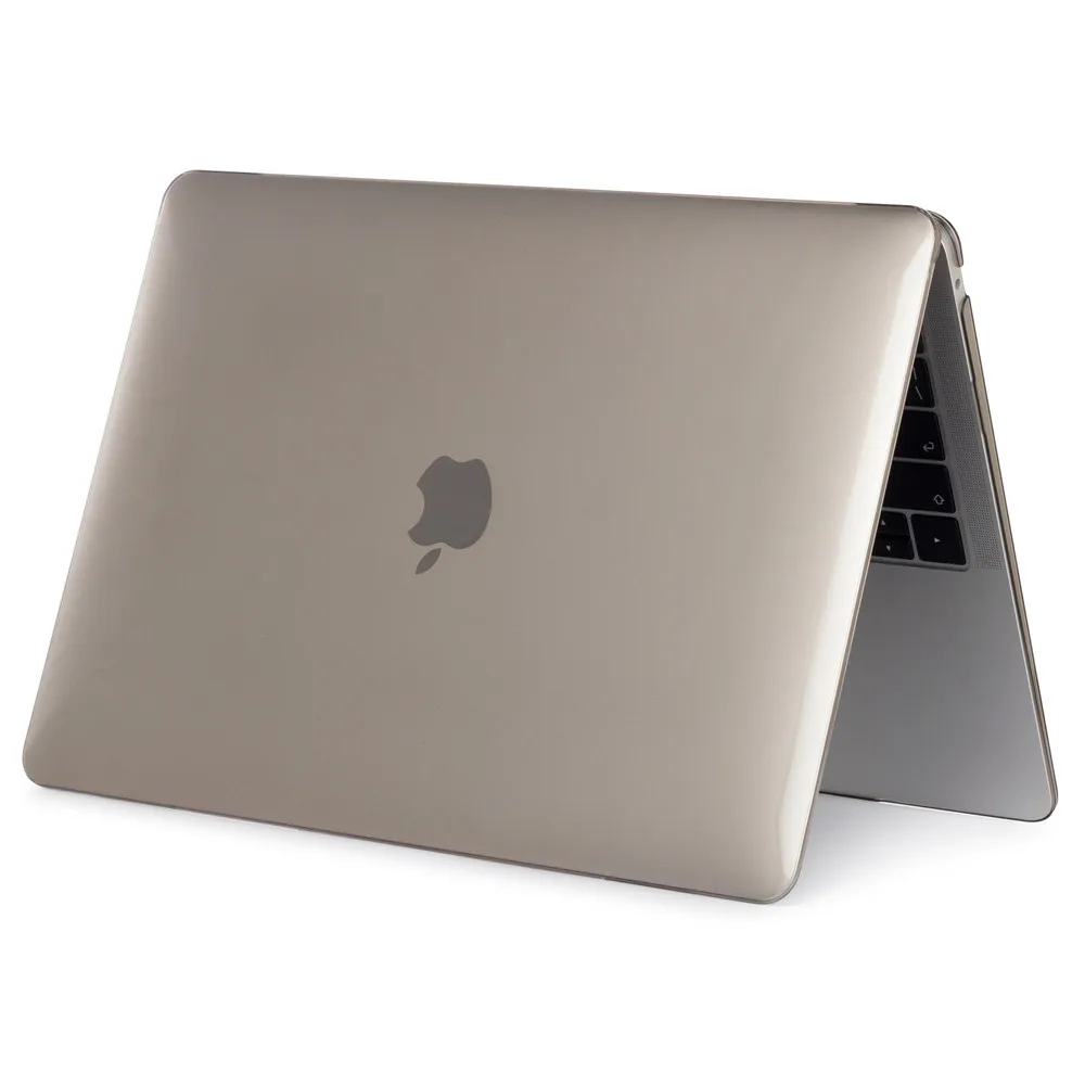 Кристальные Матовые чехлы для Apple Macbook Air Pro retina 11 12 13 15 сумки для ноутбуков для Macbook New Air 13 pro 16 A2141 чехол - Цвет: Crystal Gray