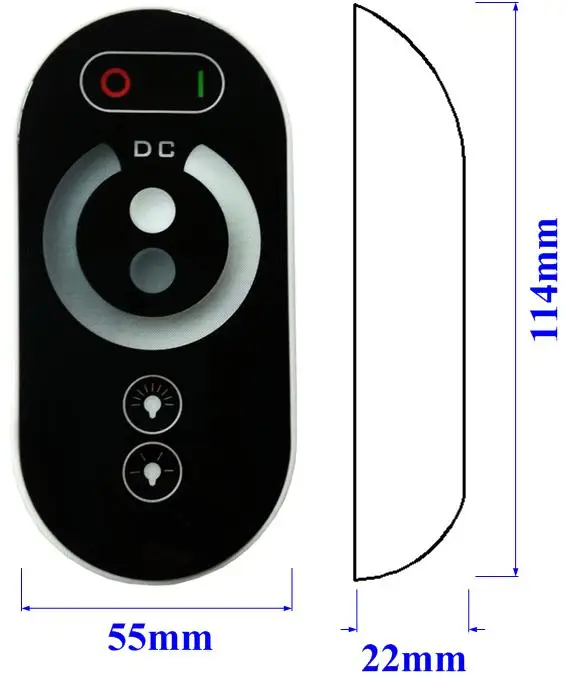 DC12V-24V 18A 12A RF пульт дистанционного управления беспроводной сенсорной панелью один цвет/CT/RGB светодиодный пульт управления для 5050 3528