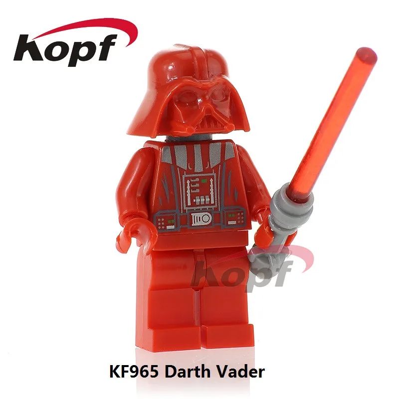 KF965 Single Sale Red Darth Vader Yoda Kylo Ren Ben Battle Damaged Anakin Building Blocks Bricks
