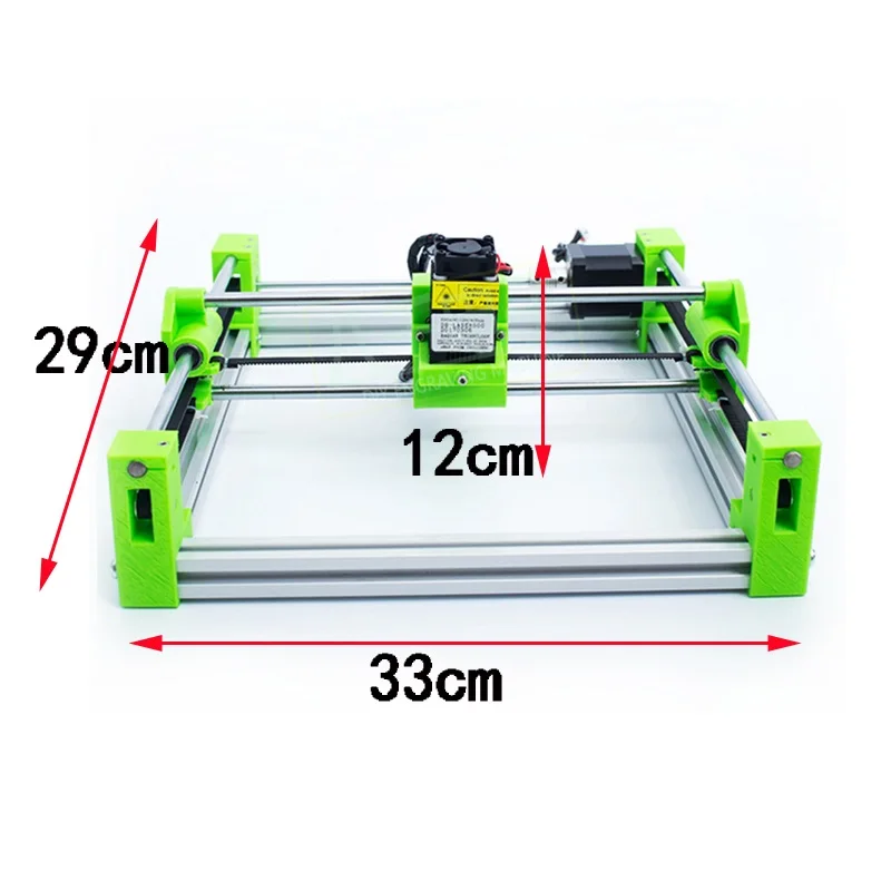 3D печать версия зеленый цвет лазер LY 500 МВт 1500 МВт 2500 мвт 5500 мВт синий фиолетовый 2017 мини разобранный лазерный гравировальный станок