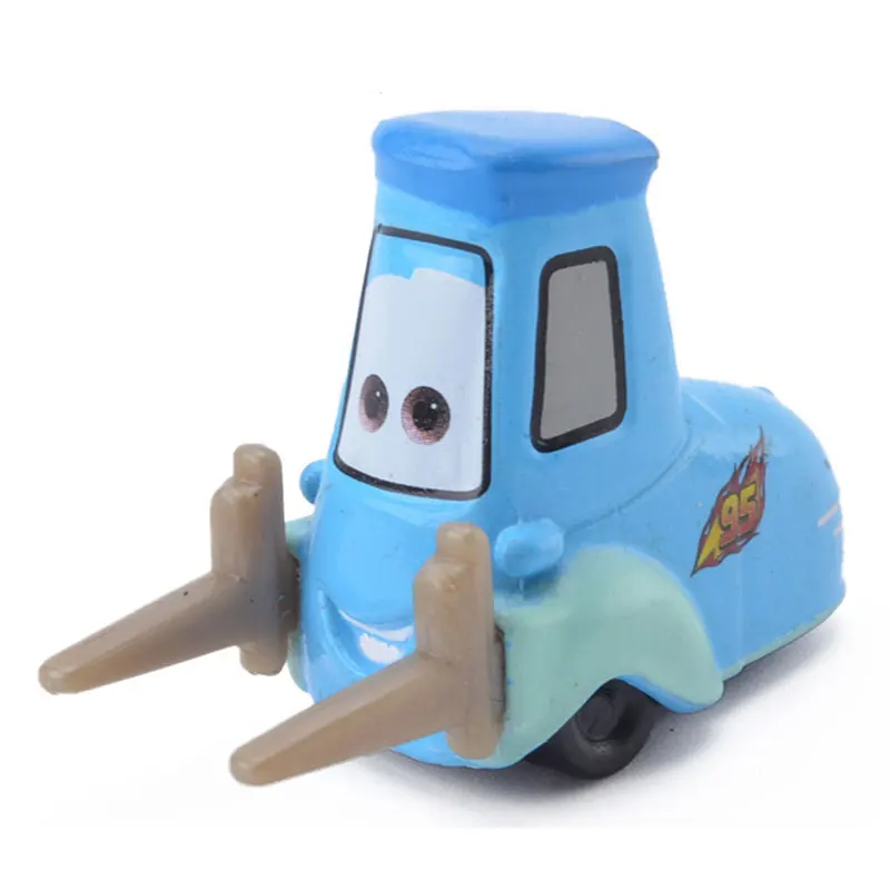 Дисней Pixar Тачки 2 шт. Мини милый вилочный погрузчик Guido& Luigo 1:55 литья под давлением металлический сплав Молния Маккуин модель автомобиля мальчик игрушка Подарки - Цвет: 2