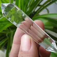 12-сторонние декоративный кристалл/украшение для дома прозрачые кварцевые Кристальные DT палочки ТОЧКА исцеления от волдырей 25 г