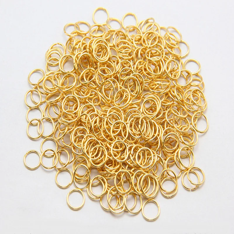 SEA MEW Gold Color Plated Opening Metal O Rings Jewelry And Bag Hanging