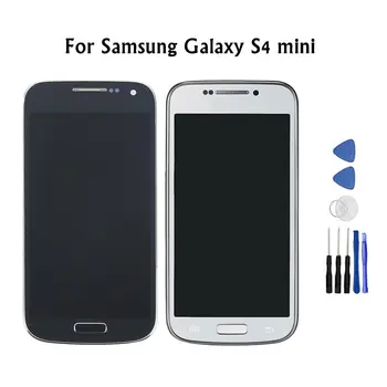 

100% Tested Super AMOLED LCD For Samsung Galaxy S4 Mini I9190 i9192 i9195 Screen Touch Digitizer Replacement with Frame