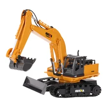 Радиоуправляемые игрушки № 1510 2,4 ГГц 11CH Радиоуправляемая машина Металлический Сплав Инженерная электронная RC экскаватор тяжелая техника музыка RC игрушки