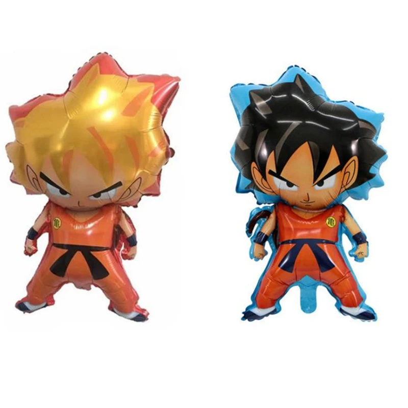 

Taoqueen cartoon hat Goku Dragon Ball Orange fluorescent star Foil balloon party decor supply layout decorative hat