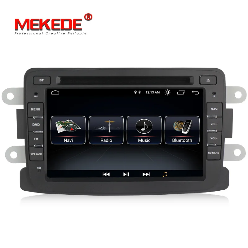 Excellent Android 8.1 Capacitive screen GPS Navigator Radio For  DUSTER Dacia Logan Sandero Xray 2 Car DVD Central Cassette Player 1