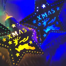 New LED Christmas Light Strings Full of Stars Christmas Tree Pendant Holiday Garden Party Decoration Lights