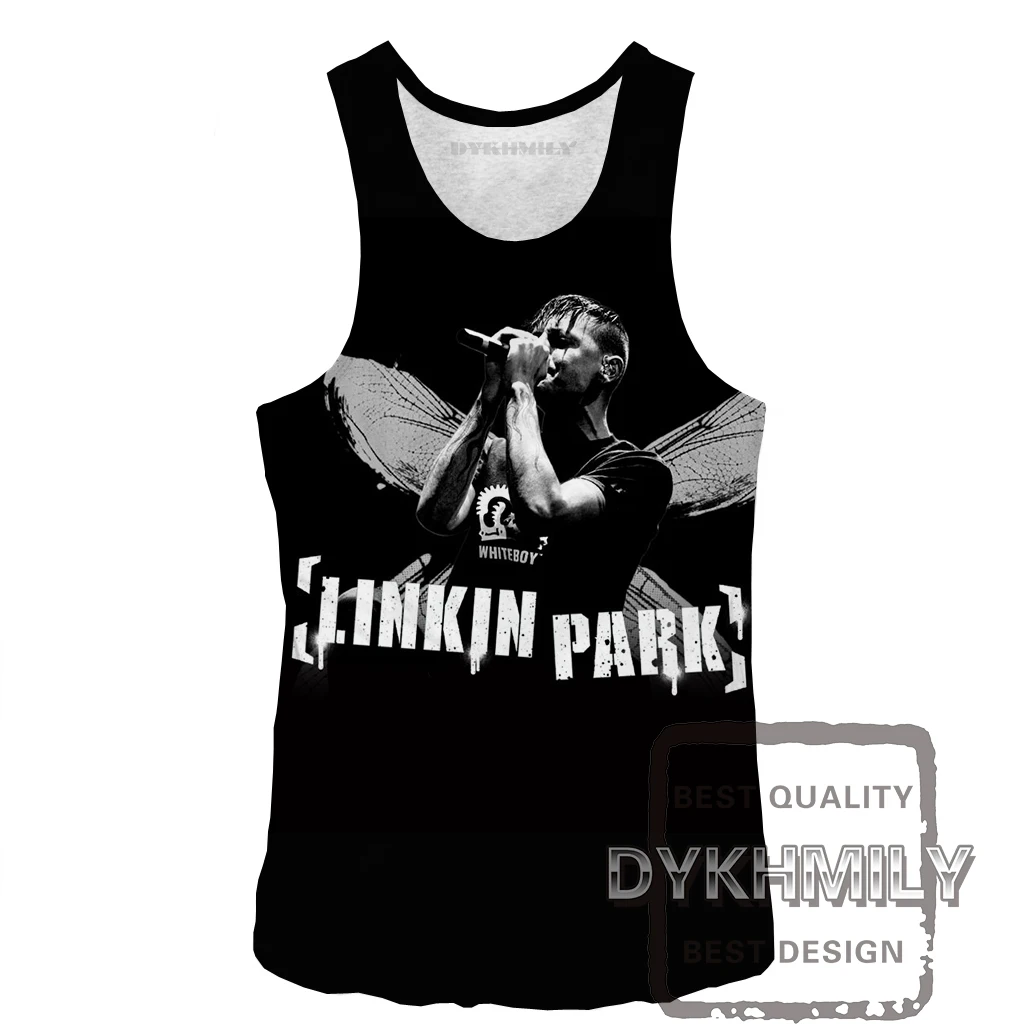 Dykhmily Linkin Park майка памяти Честер Беннингтон 3D с принтом мужские жилет Linkin Park музыка cool Tank Top