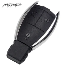 Jingyuqin для Mercedes Benz W203 Smart Chrome Оболочки брелок случай 3 Кнопка Keyless Cover