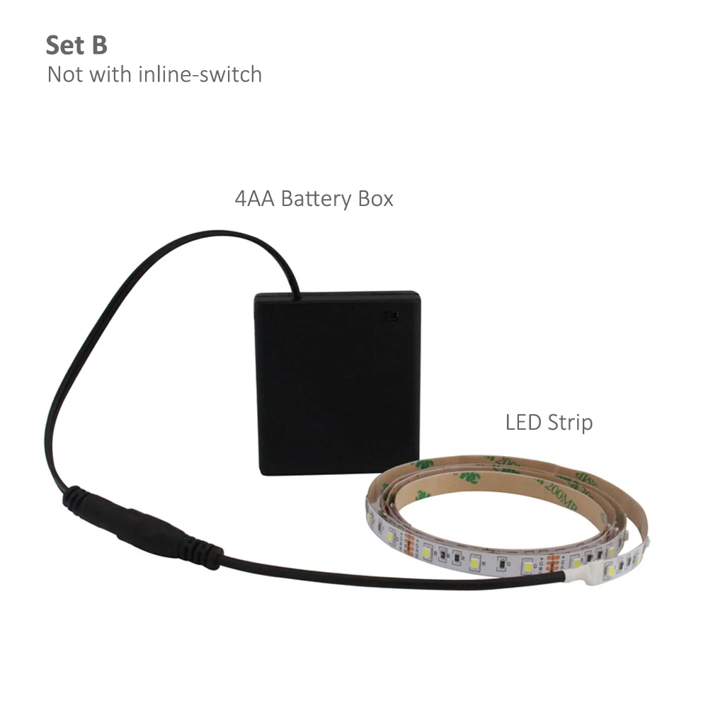 Водонепроницаемая гибкая светодиодная лента с питанием от USB 5 В 0 м 1 2 3 SMD