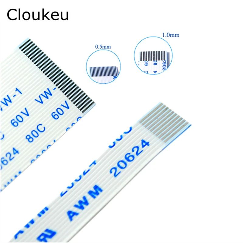 10 шт. FPC Гибкий плоский кабель FFC 0,5 мм 400 мм AB интерфейс 4P 6P 8P 10P 12P 14P 16P 18P 20P 24P 26P 30P 32P 34P 40P 40 см