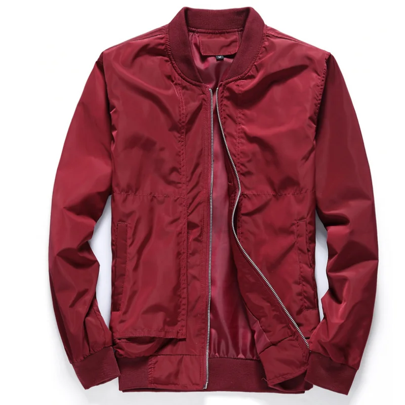 

Top Quality Spring Baseball Jacket Stand Collar Plus Size 4XL Bomber Coat Chaquetas Hombre DropShipping