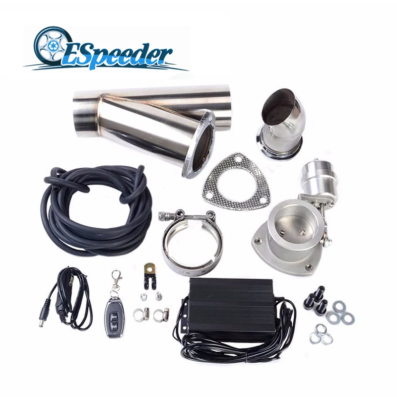 

ESPEEDER 3 Inch Vacuum Exhaust Cut Out With Exhaust Control Valve Pump And Wireless Remote Controller Electric Value