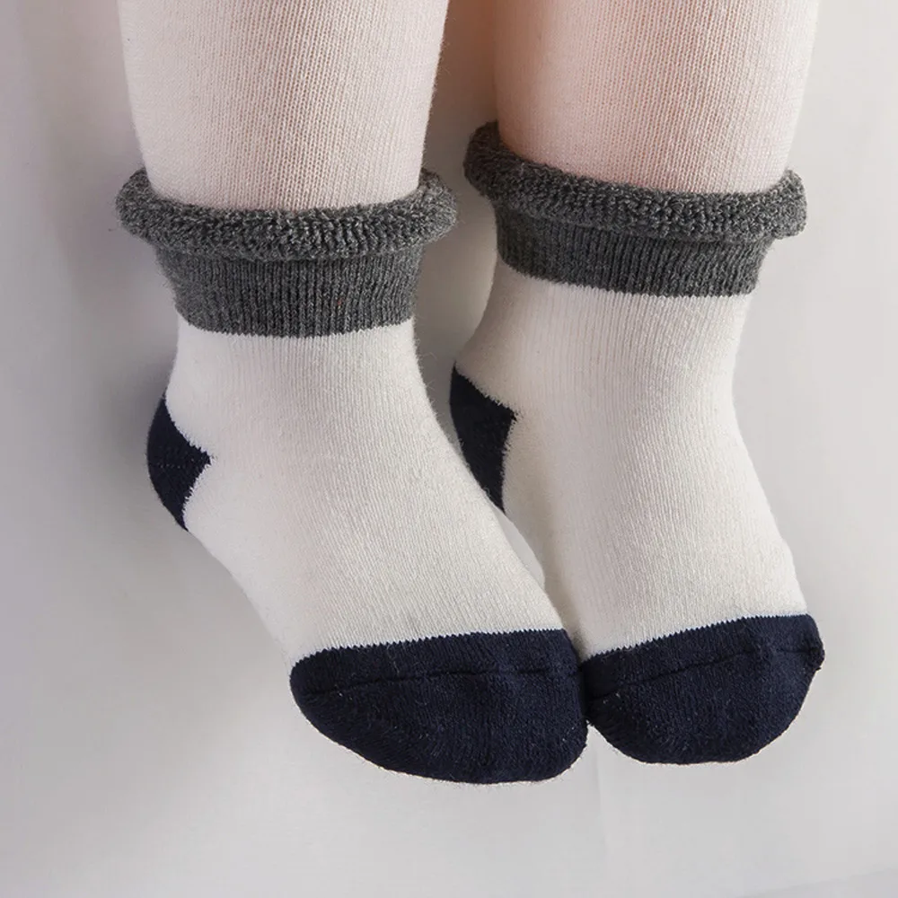 Г. Милые носки для новорожденных Мягкие носки для маленьких мальчиков и девочек Sokken/Полосатые нескользящие носки для малышей calcetines/детские носки для новорожденных - Цвет: Белый