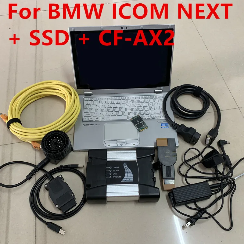  Beste Qualität Für BMW ICOM NÄCHSTEN OBD2 Diagnose Interface mit Tablet CF-AX2 Laptop Neueste ICOM 