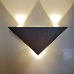 Современный светодиодный треугольный настенный светильник алюминиевый корпус настенный светильник 3w9w спальня Домашнее освещение лампы