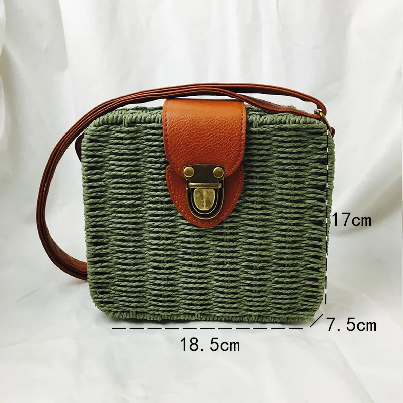 2022 Women Straw Bags Round Woven Handmade Ladies Design Summer Beach Circle Bohemia Rattan Cross Body Shoulder Bag New Fashion 